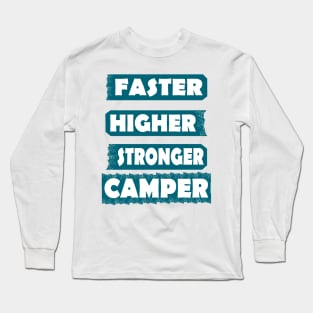 Campen Zelt Lagerfeuer Abenteuer Sport Long Sleeve T-Shirt